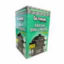 2 x Ultrasac 45 Gallon 1.5 MIL Black Mint Scented Trash Bags - 41.5" x 51" - Pack of 30