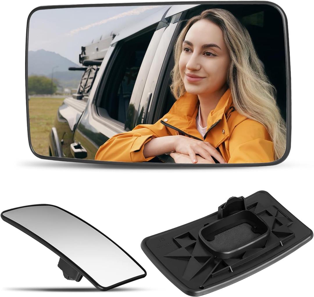 Lower Driver Side Mirror Compatible with Ford F150 2013-2014, F250 F350 F450 F550 2008-2016, F650 F750 2016-2019 Super Duty Pickup Truck - Left Side Mirrors