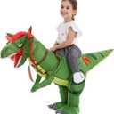 HSCTEK Inflatable Toddler Dinosaur Costume Boys Girls (4-6, Dilophosauru)