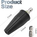 Pressure Washer Turbo Nozzle 4000 PSI, 9-Pack High Pressure Washer Nozzle Tip Kit, Rotating Turbo Nozzle 4.0 Orifice, 5 Tips with Holder