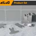 LEILUO 6Pcs Diamond Oscillating Multi Tool Blades Kit for Grout Removal Fit DeWalt Milwaukee Makita Ryobi and More