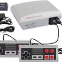 Retro Game Console with 300+ Built-in Classics, 2 Wired Controllers, HDMI Adapter Included for Plug & Play Fun
