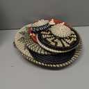 Tatuo 11 Pcs Boho Wall Basket Decor Decorative Bulrush Woven Basket Wall Decor Art Round Farmhouse Hanging Baskets for Kitchen Rustic Home Summer Decorations, Multi Sizes (Dark)