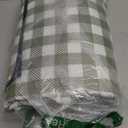 ZAZE Extra Large Picnic Outdoor Blanket, 80''x80'' Waterproof Foldable Blankets Gingham Picnic Mat for Beach, Camping Grass Lawn Park Accessories Cute Couple Gifts Ideas Wedding Registry(Green White)