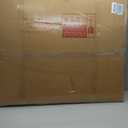 WEER 40X30 Inch Brushed Nickel Bathroom Mirror, Brushed Silver Metal Frame Mirror, Rounded Rectangle Silver Bathroom Vanity Mirror, Tempered Glass, Anti-Rust, Hangs Horizontally or Vertically