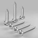#8 x 5/8 Inch Pan Head Wood Screws, Phillips Drive, Stainless Steel 304 (18-8), Self Tapping for Wood, Sheet Metal Screws, 100 Pack
