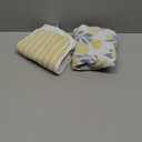 Momcozy Baby Towel with Hooded - Ultra Soft & Absorbent Large Bath Towel Set for Comfort & Gentle on Baby's Skin - Med Thick& Durable -Shower Gift & Bath Essential for Newborn, Infant, Toddler Lemon Leaves