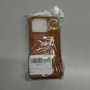 2 x for iPhone 15 pro Case with Card Holder for Women, for iPhone 15 pro Phone Case Wallet with Strap Credit Card with Kickstand Zipper Case - Brown