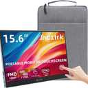 Jhcztrk 15.6 Inch Portable Monitor Touchscreen IPS Screen HDR Gaming Monitors Built-in Speakers, USB-C HDMI, VESA Compatible, for Laptop PC Mobile PS4 PS5 External Screen