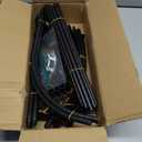 Obelisk Trellis for Garden Plants Climbing: 6ft Rustproof Metal Pipe with Plastic Coated - Potted Plant Climber Support for Outdoor Indoor Grape Vines Vegetable Fruits Flowers (1PC)