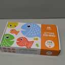 Coogam Wooden Magnetic Fishing Game, Fine Motor Skill Toy ABC Alphabet Color Sorting Puzzle, Montessori Letters Cognition Preschool Gift for Years Old Kid Early Learning with 2 Pole