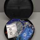 Snow-Chains Auto Fixing 1 Min Quick Fit Easy Installation Tire-Chains, Portable Reusable Universal Emergency Tire Traction Chain for Passenger Car, Pickup Trucks and SUV - Set of 2 (HKN-150)