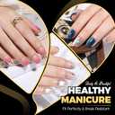 UNA GELLA Extra Short Square Nail Tips, 600pcs Pre Etched XS Short Square Gel Nail Tips, Soft Gel Clear Fake Nails Full Cover for DIY Nails Salon At Home 12 Sizes