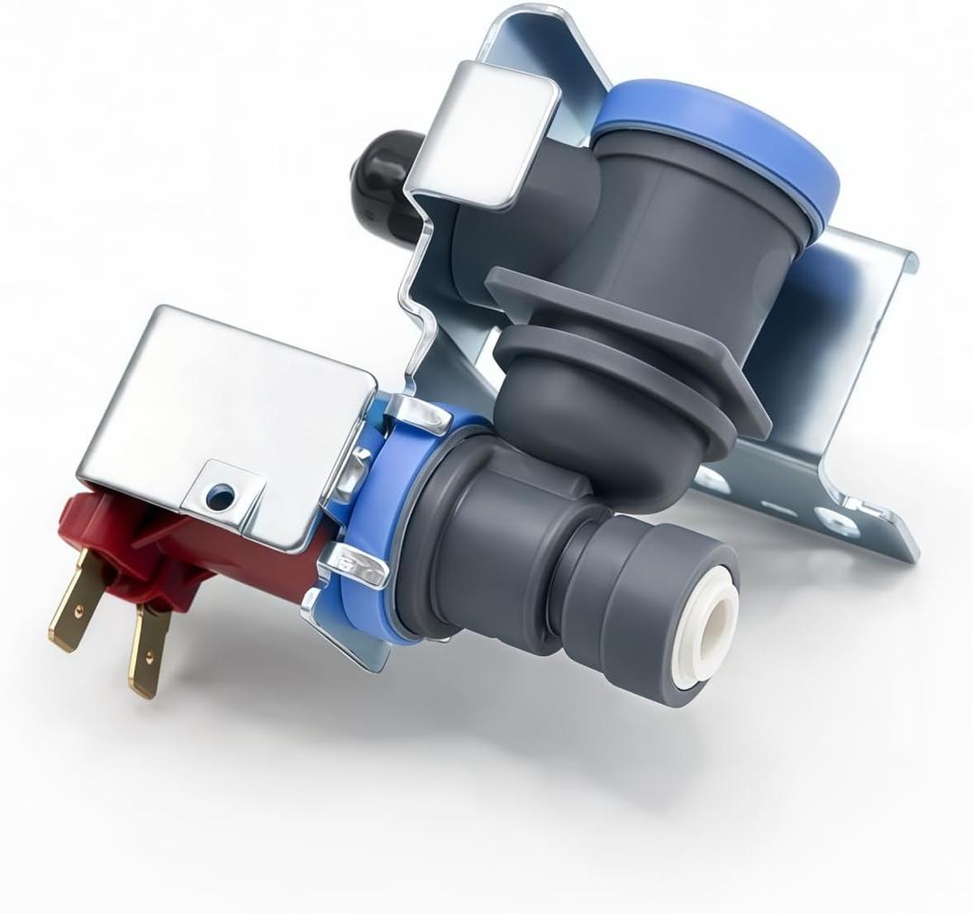 W11766865 Refrigerator Water Inlet Valve Compatible with Whirlpool Refrigerators, Fits WRFF3136SZ00 KRQC506MPS00 WRQA59CNKZ, Replace W11383473 W11455388 W11765019, Repair Ice Maker & Water Supply