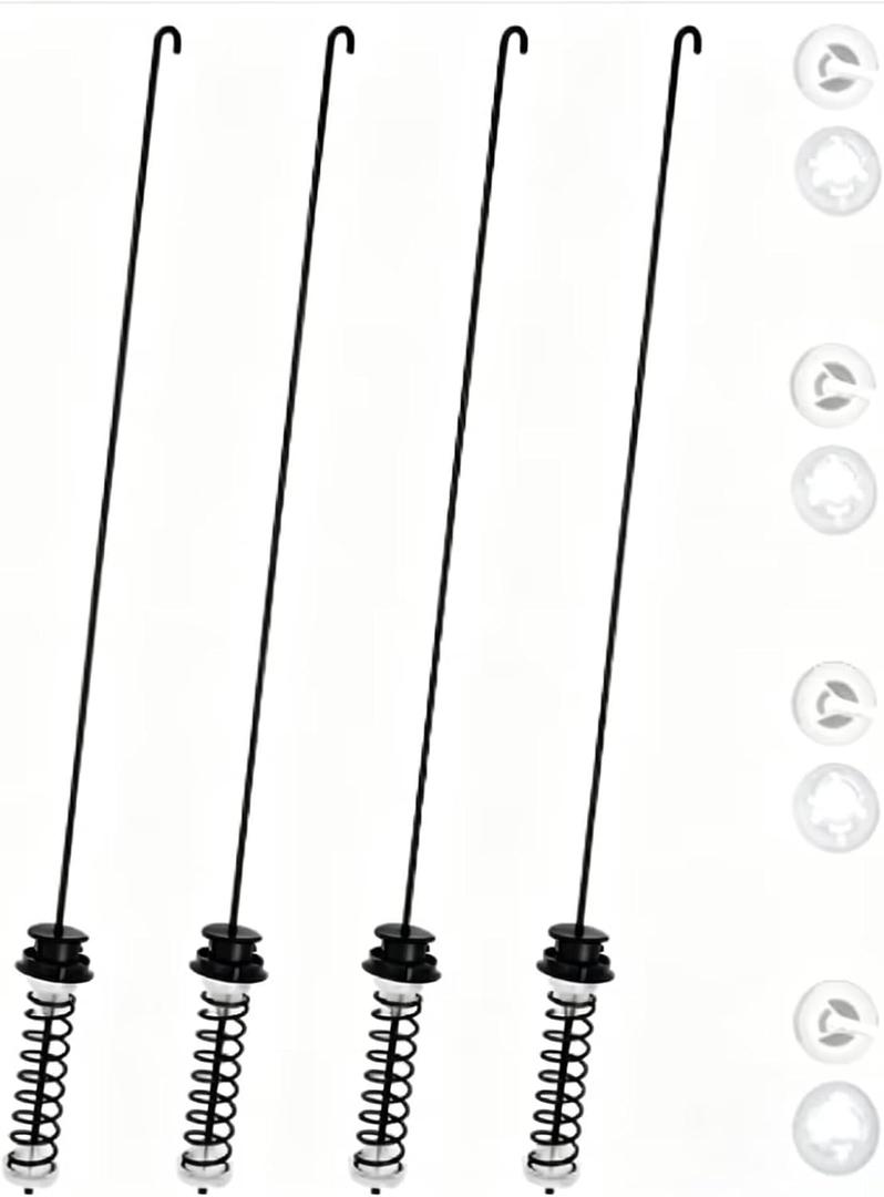 Upgrade W10247710 Washer Suspension Rod Kit4 Pcs Fit for whirlpool kenmore maytag Washing Machine Replace W10237427 W10256514 W10277357,Figure 5 Shows More Compatible Models