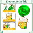 27PCS St. Patricks Day Decorations, St. Patricks Decor Happy Shamrock Patricks Day Banner Garlands Clover Hanging Swirls Irish for Home Store Saint Patrick Party