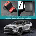 Rav4 Hybrid Seat Covers Fit for Toyota Hybrid RAV4 2019-2025 Front Seats, Heavy Duty Cationic Linen Seat Protector(Not Fit for SE$XSE Hybrid/Prime)