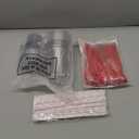 Baderke 25 Set Root Beer Float Cups with Red Plastic Soda Spoons and Paper Straws Plastic Parfait Cups Disposable Stemless Glasses for Milkshake Ice Cream Cocktail Yogurt Party Drinks (16oz)