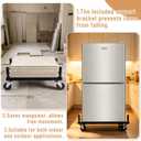 Furniture Dolly Heavy Duty Mini Fridge Stand with 4 Lockable Wheels