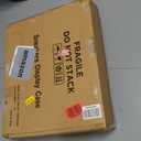 Memorabilia Shoe Display Case Wooden Frame Wall Mount Acrylic Clear Door Sneaker Cabinet Containers Storage Shelves Boxes 98% UV Protection LockableDouble Shoe-Black