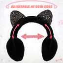 XIAOHAWANG Winter Earmuffs for Kids Girl Warm Ear Muffs Baby Boy Plush Padded Ear Warmer (One Size, C-white)