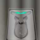 7 Color Face and Neck Massager Light Therapy, Red Light Based Facial Massager for Skin Care, Smoothing, Firming (White)