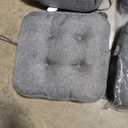 Shinnwa Kitchen Chair Cushions Set of 4, Dual-Layer Memory Foam Dining Chair Cushions, Patented Design Seat Pads with Ties, 16.5 x 16.5 x 3.5in, 4 Pack, Grey