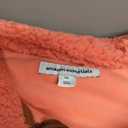 Amazon Essentials Women's Sherpa Long-Sleeve Mock Neck Full-Zip Jacket with Woven Trim, Brown Coral Pink Color Block, XX-Large