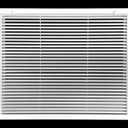 HVAC Premium 20" X 18" Aluminum Return Filter Grille for 1" Filter - Easy Airflow - Linear Bar Grilles [Outer Dimensions: 22.5"w X 20.5"h]