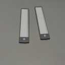 Under Cabinet Lights (2 Pack) - Rechargeable Battery Operated 52 LED 3 Color Motion Sensor Night Light, Dimmable, Ideal for Kitchen, Closet, & Other Indoor Spaces