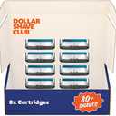 Dollar Shave Club | 6 Blade Razor Refills (7Pack) | 6 Stainless Steel Blades for a Close & Comfortable Shave