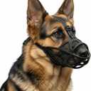 Dog Muzzle, Adjustable Pet Mask with Reflective, Breathable Pet Mask for Large Dogs, Medium Dogs, Small Dogs, Prevents Chewing and Biting, Durable Dog Muzzle that Allows Panting (L)