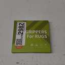 Rabenda 12 Pcs Rug Tape, Non Slip Rug Pads Grippers for Hardwood Floors and Tiles, Reusable Carpet Tape for Area Rugs, Double-Sided Adhesive Rug Stickers Keep Corners Flat (Black)