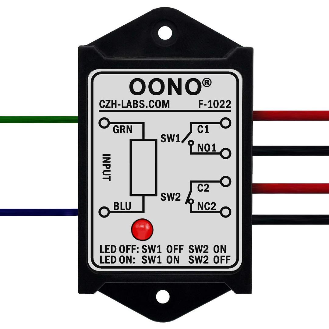 OONO DPST 1NO 1NC 8Amp Power Relay Module, AC/DC 24V Control Voltage