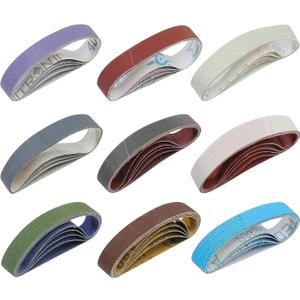 45 Pcs 3/4" x 12" Replacement Knife Sharpener Sanding Belt Kit for Work Sharp Knife & Tool Sharpener Ken Onion Edition (WSKTS-KO), 80/120/240/400/600/800/1000/2500/5000 Grits