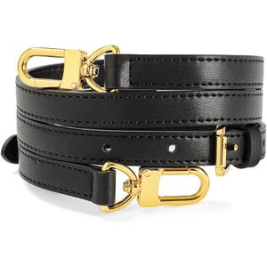 BEUDW Vachetta Leather Adjustable Crossbody Strap for Leather Shoulder Strap Belt Replacement Suitable for L V Handbags (width: 0.6in-Brown)