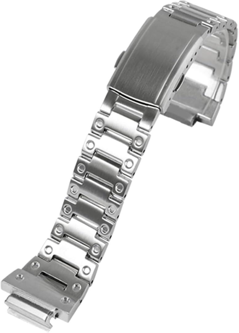 GM-2100 Mod Kit Quick Release Bracelet 316L Stainless Steel Strap Solid Metal Watchband for GBM-2100 GM-5600 Watch Part Replacement