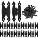 Murtenze 24 Pack 3.5 Inch Black Antique Cast Iron Cabinet Hinges