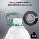 Magnetic Hooks, 15 lb+ Heavy Duty Magnets Hook, 3 Inch Long Magnetic Cruise Hook for Hanging, Large Metal Magnetic Hooks for Cabins,Grill,Fridge,Refrigerator,Whiteboard,Kitchen,Coat,Wall,Door