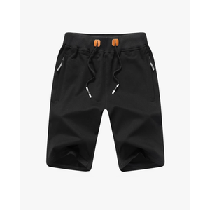 JustSun Mens Shorts Casual Sports with Elastic Waist Zipper Pockets, Size XL