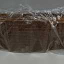 12X12X10in Plastic Wicker Storage Basket, Collapsible Wicker Cube Storage for Shelves, Woven Plastic Storage Basket for Pantry, Bedroom, Living Room, Bathroom, Shelves-3 Pack (Natural)