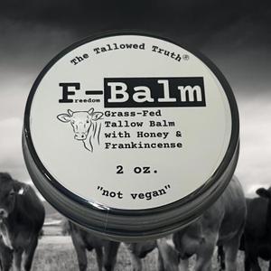The Tallowed Truth F-Balm Tallow  Grass-fed, Grass-finished Tallow  5 Ingredients Only  Canadian-made All Purpose Tallow Balm  Made in Canada  Tallow for Face & Body (2 oz (1-Pack), Original)