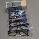 Gaoye Professional Reading Glasses for All Day - Computer Readers with Blue Light Protection - Value Pack (B1-5 Pack Light Black)