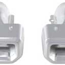 Pair(2) Ex-h-a-ust Bezels For 2019-2024 Silverado GMC Sierra 1500 (Silver)