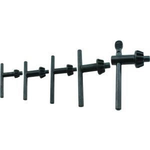 TAODAN 1 Set 5 Sizes Replacement Drill Chuck Key Wrench Premium Steel Drill Clamping Tool Chuck Diameter 1/4 Inch 3/8 Inch 1/2 Inch 5/8 Inch 3/4 Inch