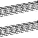 2-Pack Black 18" x 48" Additional Wire Shelf for Shelving Units, Replacement Shelves for Wire Rack