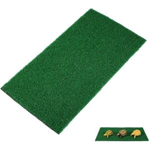 jojofuny Artificial Grass Turf: Turtle Basking Ramp, Aquatic Grass Lawn, Simulation Reptile Turf for Pet, Fish Tank Reptile Ramp Terrace Turtle Resting Basking Platform