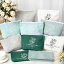 Kacctyen 20 Pcs Christian Easter Gifts for Women Bible Religious Makeup Bag with Zipper Canvas Cosmetic Bags Bulk for Easter Back to School Vbs Church Nurse Teacher Homeless(Five Colors)