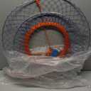 Palmyth Wire Grid Bottom Crab Nets Two Ring Crab Kit with Harness and Bait Clip 24 X 20 X 12
