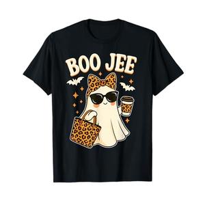 Boo JEE Ghost Shirt Halloween Women Girls Boojee Halloween T-Shirt M